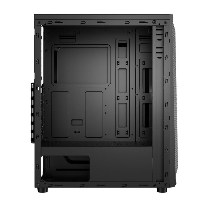 ETEK 빛나는 컴퓨터 케이스, 파동 LED 스트립 전면 패널, ARGB 빛 효과, 지원 물 냉각 라디에이터
