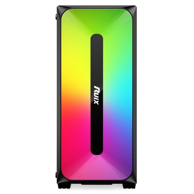 Micro ATX/ATX/ITX CASE Dazzle ARGB 효과 전면 패널 하단 장착 전원 공급 장치(흑백)