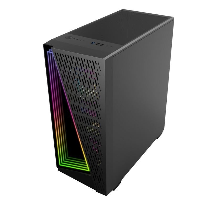 눈부신 시간 터널 효과 지원 ARGB 팬은 12cm 흑백으로 제공됩니다. 측면 패널은 강화 유리입니다.