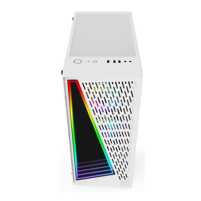 눈부신 시간 터널 효과 지원 ARGB 팬은 12cm 흑백으로 제공됩니다. 측면 패널은 강화 유리입니다.