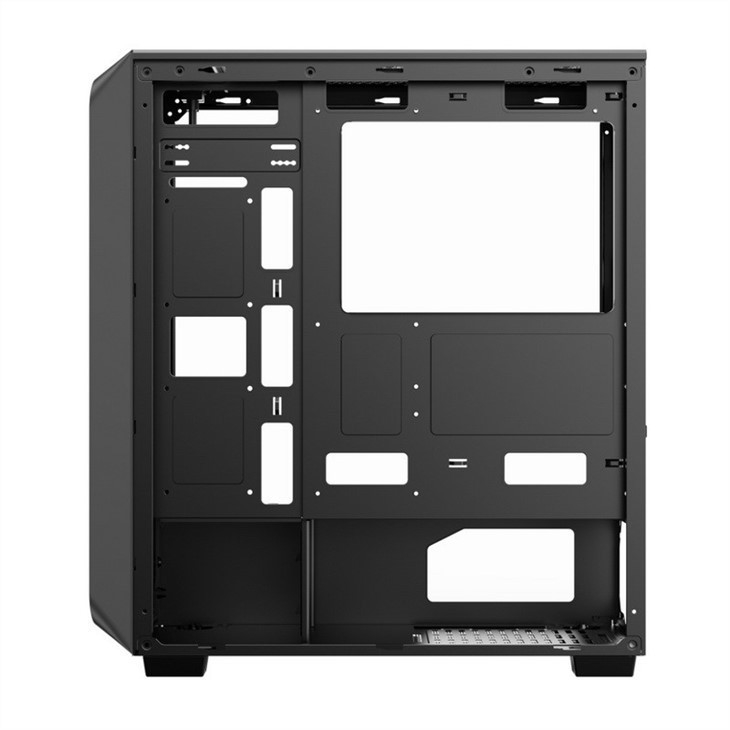미드 타워 PC 게임 케이스 ETEK 미드 타워 PC 게임 ATX 컴퓨터 케이스 지원 6 ARGB 팬, 템퍼드 글래스 사이드 판델.