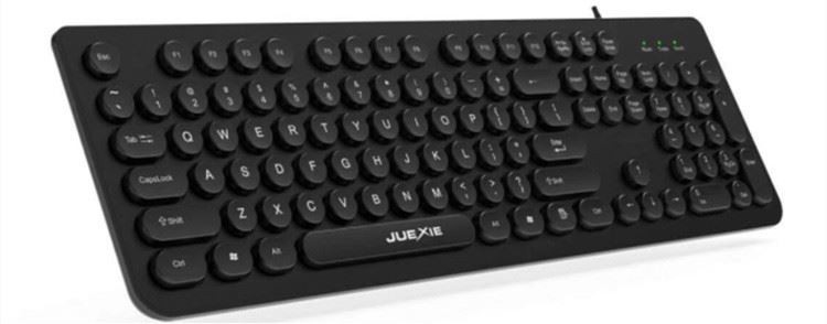 PC KB1430용 조용한 초콜릿 유선 컴퓨터 키보드 및 마우스 관례 60 키보드