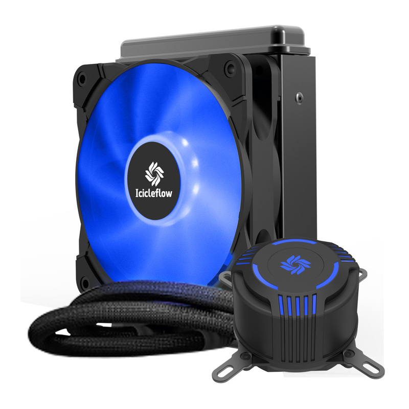 AMD / 인텔 CPU를 위한 120 밀리미터 RGB CPU 컴퓨터 케이스 냉각기 냉각 장치 새지 않는 고유속 펌프