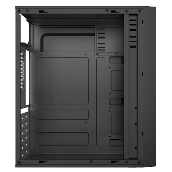 RGB 광띠와 아크릴 패널 ATX 컴퓨터 캐비넷 RGB 게임 PC 경우 검은 섀시 프론트 ABS 패널