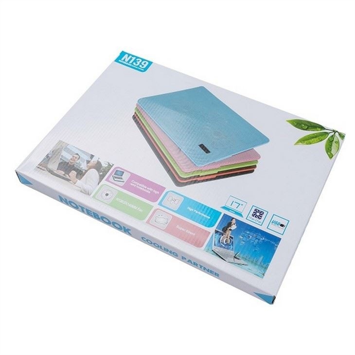 ETEK 노트북 냉각 패드 - OEM 2 팬 노트북 냉각 스탠드 노트북 공기 냉각 패드 4W 5 가지 색상