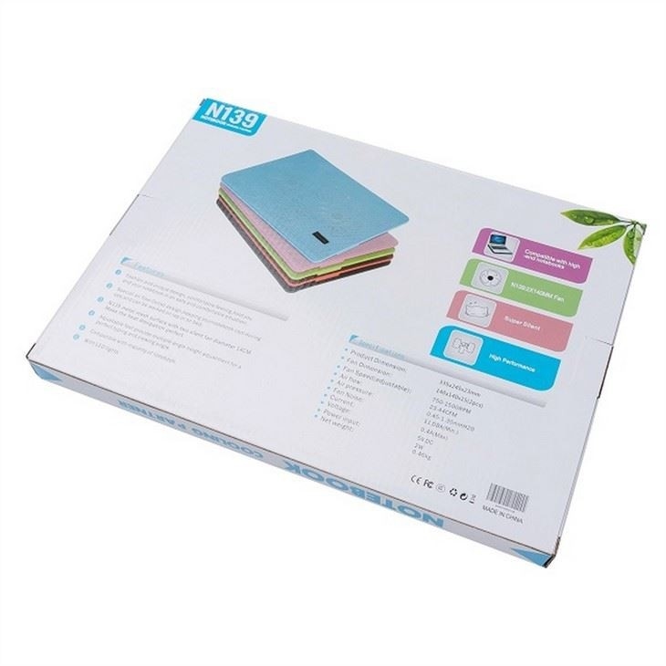 ETEK 노트북 냉각 패드 - OEM 2 팬 노트북 냉각 스탠드 노트북 공기 냉각 패드 4W 5 가지 색상