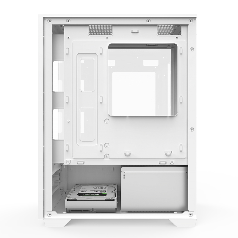 마이크로 ATX ITX PC 게임 케이스 1 HDD 베이 1 SSD 드라이브 베이 둘 다 검은색 흰색