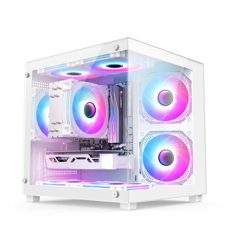 마이크로-ATX/ITX PC 케이스 경이로운 열 분사 게이머 프로에 대한 다양한 하드웨어 설정을 지원합니다
