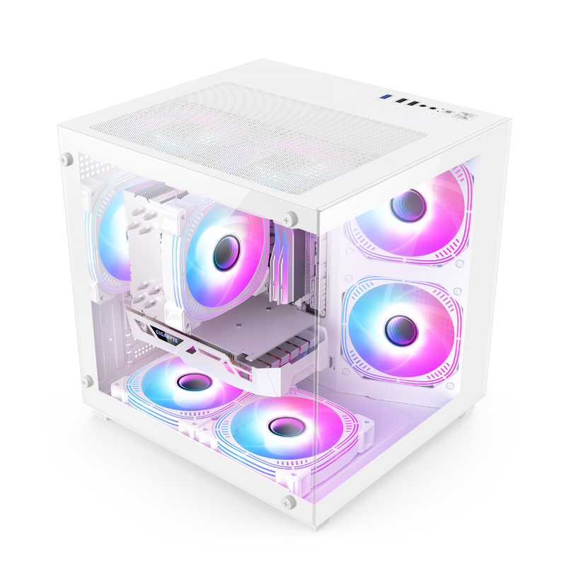 마이크로-ATX/ITX PC 케이스 경이로운 열 분사 게이머 프로에 대한 다양한 하드웨어 설정을 지원합니다