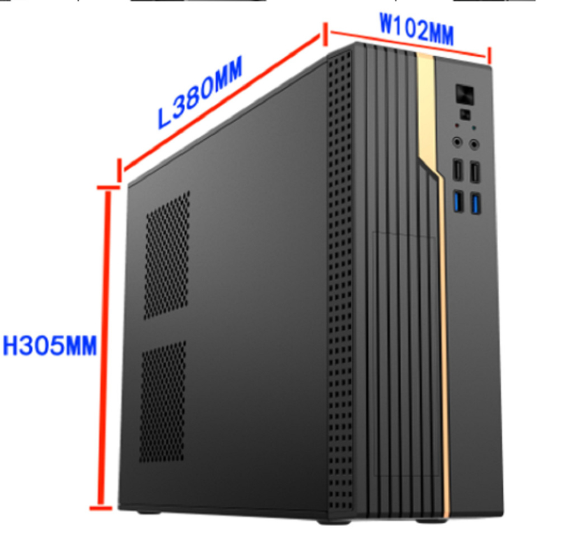 컴퓨터 케이스는 마이크로 ATX 및 ITX를 지원합니다. 강력한 저장 용량 확장성 다양한 전면 인터페이스 8cm 냉각용 팬