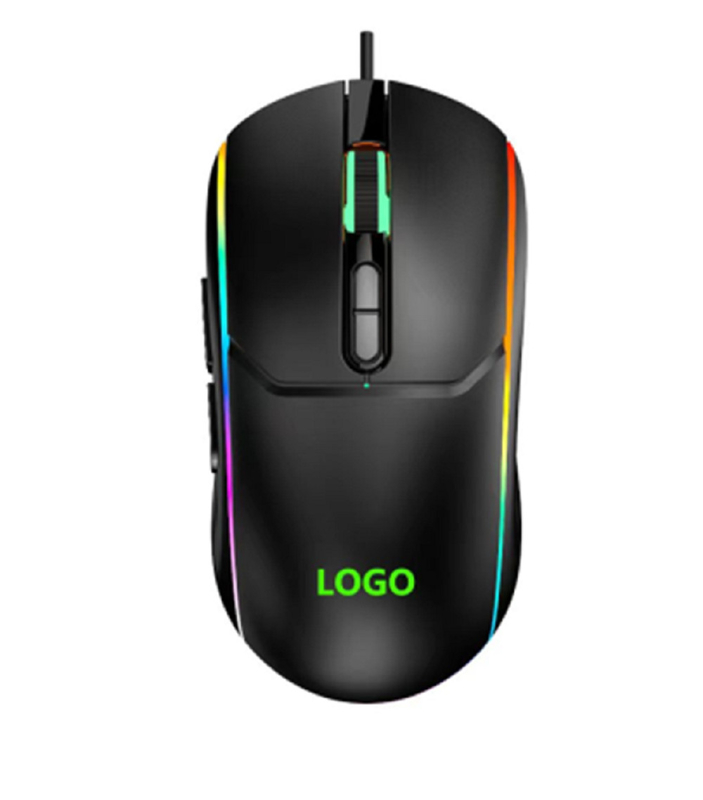 Multi-Functional Macro Definition 704F Chip Adjustable DPI Customizable Logo Advanced Gaming Mouse With Laser Optical Engine 레이저 광학 엔진을 가진 고급 게임 마우스