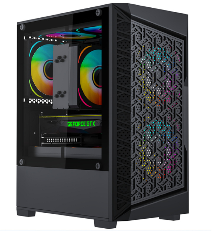 MATX 및 MINI-ITX 메인보드를 지원합니다. 5 팬 컴퓨터 케이스 효율적인 냉각용 USB 3.0 인터페이스 그래픽 카드 최대 275mm 길이