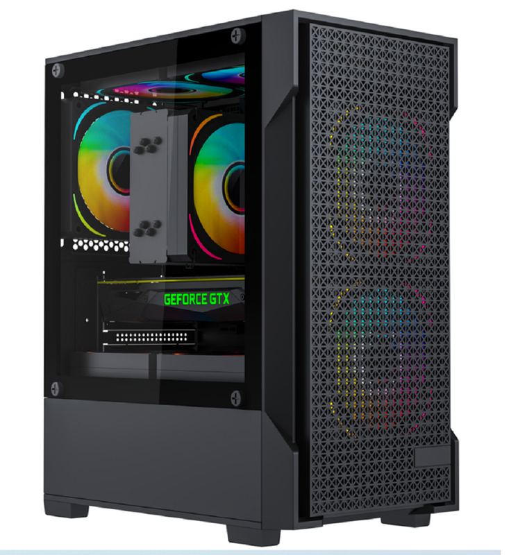 MATX 및 MINI-ITX 메인보드를 지원합니다. 5 팬 컴퓨터 케이스 효율적인 냉각용 USB 3.0 인터페이스 그래픽 카드 최대 275mm 길이