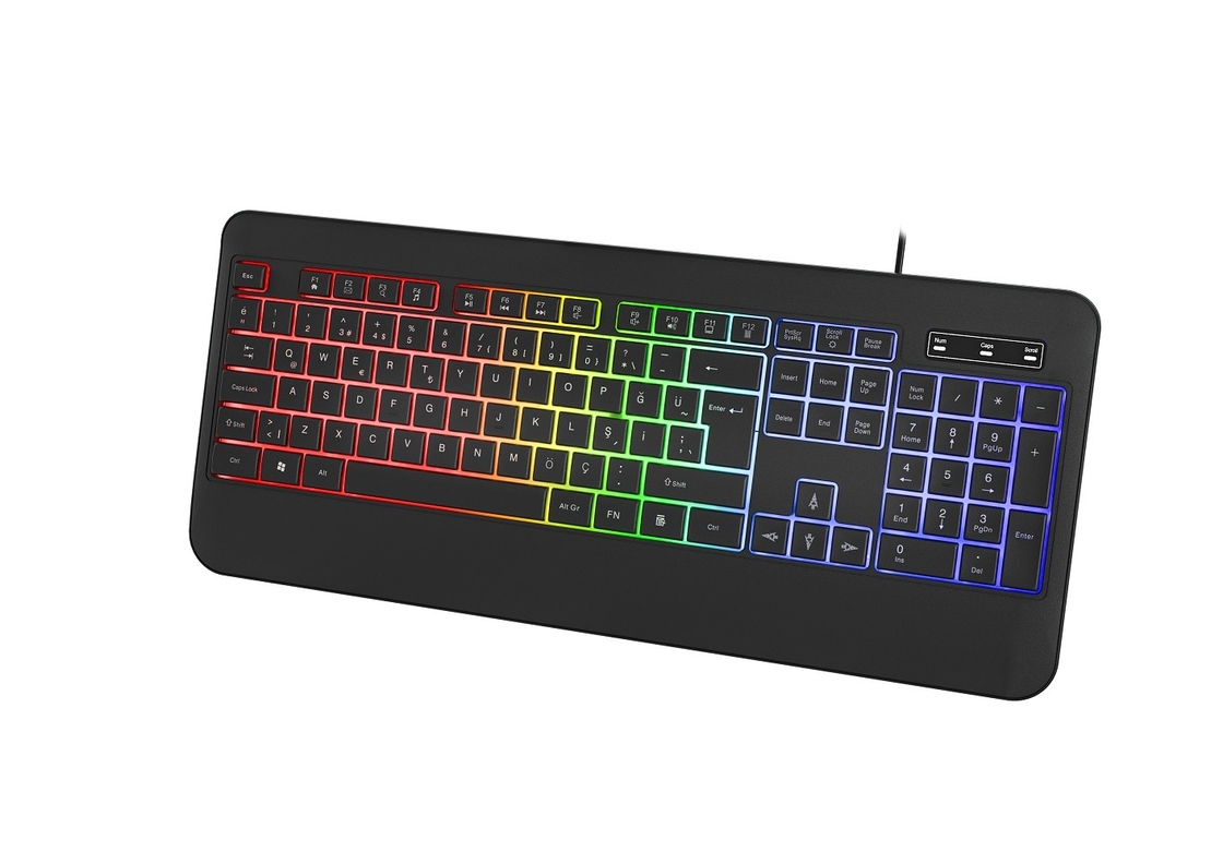 RGB 백라이트 비호흡형 라이트 모드 키보드 탄소섬유 필름 게이머 기술 애호가