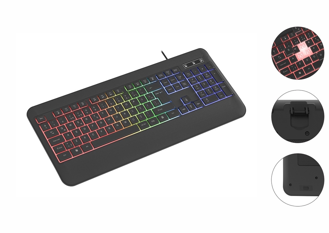 RGB 백라이트 비호흡형 라이트 모드 키보드 탄소섬유 필름 게이머 기술 애호가