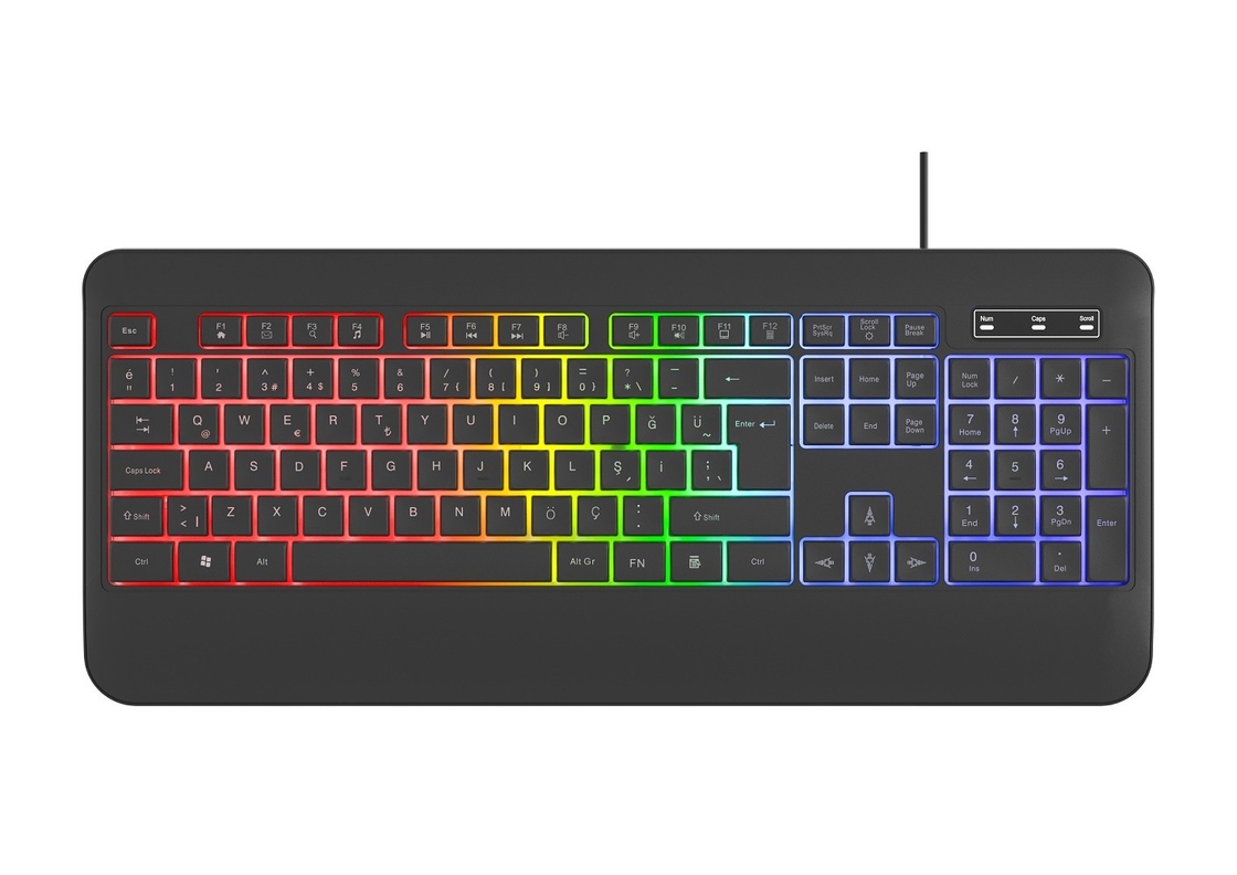 RGB 백라이트 비호흡형 라이트 모드 키보드 탄소섬유 필름 게이머 기술 애호가