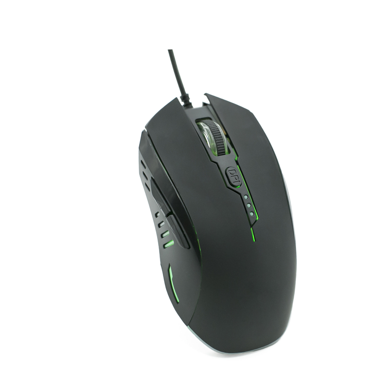 RGB 백글라이트, 4단계 DPI 조절, 플러그 앤 플레이 USB, 전문 사용자와 일반 사용자용 에르고노믹 6D 게임 마우스