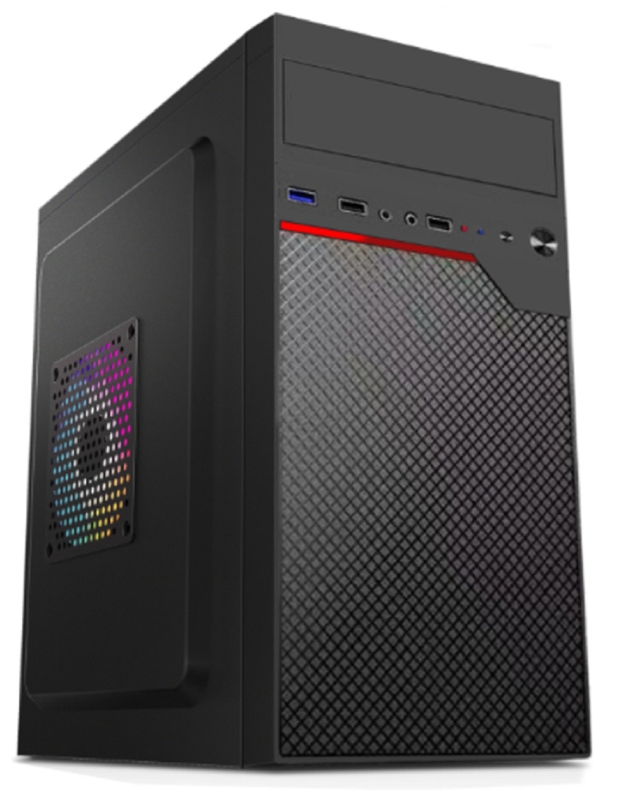 마이크로ATX 미니ATX 4 확장 슬롯 2HDD 2 SSD 12cm 및 8cm 팬 마운트 컴팩트 가벼운 컴퓨터 케이스 돈