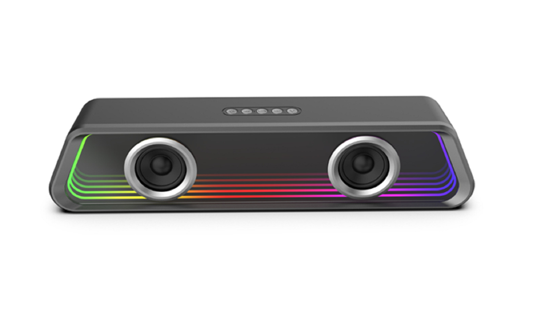블루투스 5.3 ABS 미러 재료 3000mAh 배터리 8W X 2 출력 음악 애호가용 BT/TF/USB/FM/AUX-IN/TWS 지원