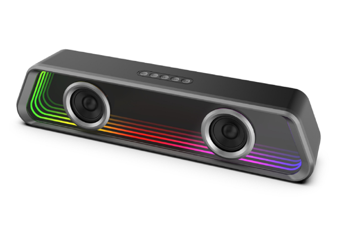 블루투스 5.3 ABS 미러 재료 3000mAh 배터리 8W X 2 출력 음악 애호가용 BT/TF/USB/FM/AUX-IN/TWS 지원