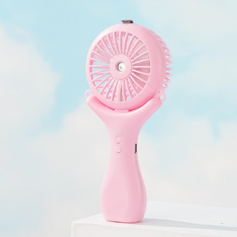 500mAh 배터리 2시간 충전 3풍속 148g 가벼운 헬터네크 데스크톱 휴대용 3인1 나노 스프레이 팬