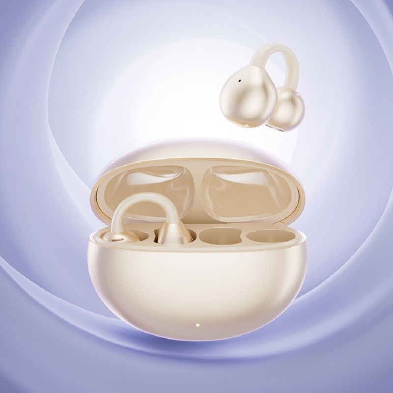 BT 5.4 3D 에르고노믹 디자인 블루투스 헤드폰 에어폰 통화를 통한 최대 5시간 통일 압력 안개 보라색 우유 차 피부 옵시디안 검은색