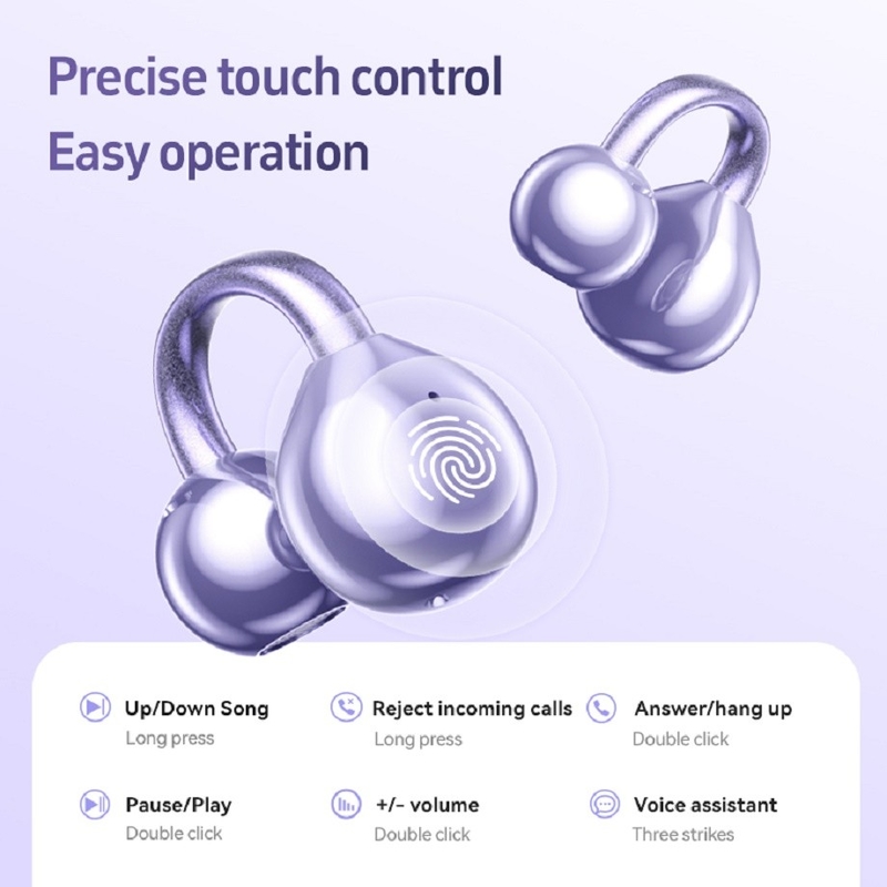 블루투스 5.4 A2DP/AVRCP/HFP 지원 티타늄 디아프라그마 스피커 1 귀당 4g 방수 방수 땀 방수 비즈니스 사용자 게이머