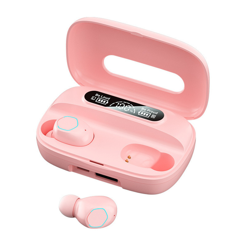블루투스 5.1 이어폰 지원 A2DP/AVRDP/HFP 프로토콜 이어폰 40mAh 충전 케이스 500mAh F10 비즈니스 및 스포츠용 동적 드라이브