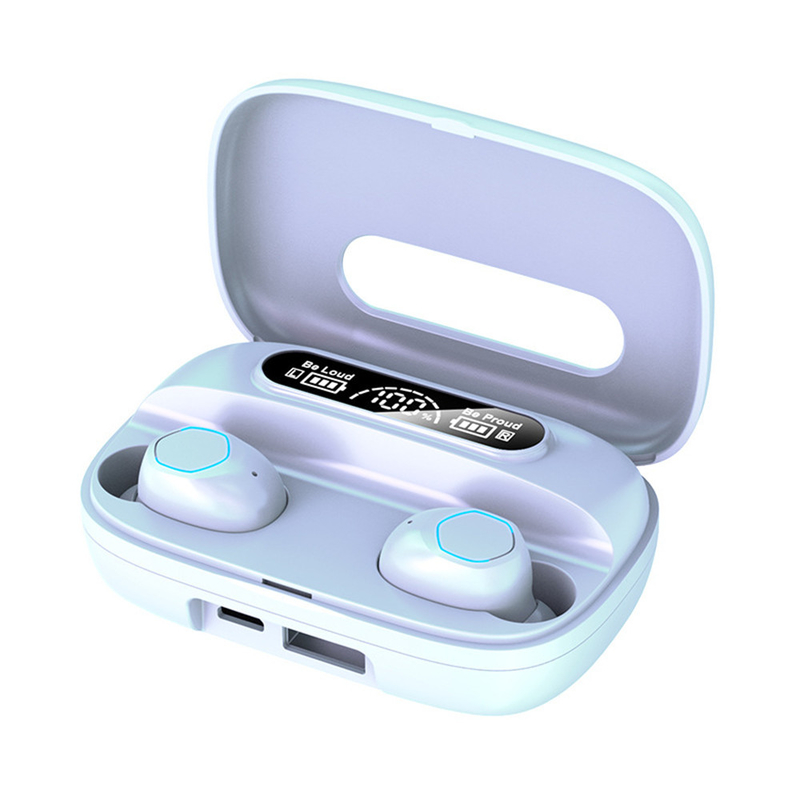 블루투스 5.1 이어폰 지원 A2DP/AVRDP/HFP 프로토콜 이어폰 40mAh 충전 케이스 500mAh F10 비즈니스 및 스포츠용 동적 드라이브