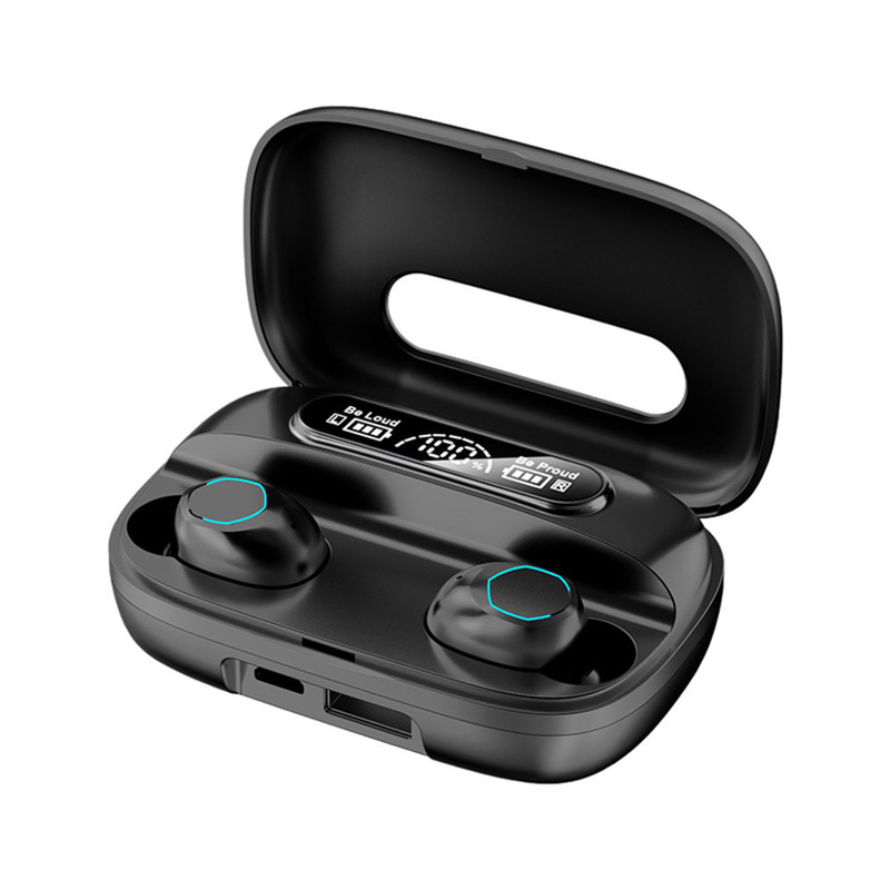 블루투스 5.1 이어폰 지원 A2DP/AVRDP/HFP 프로토콜 이어폰 40mAh 충전 케이스 500mAh F10 비즈니스 및 스포츠용 동적 드라이브