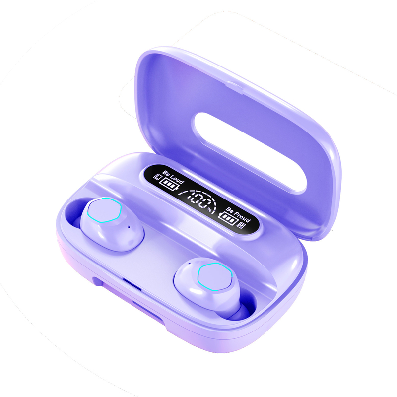 블루투스 5.1 이어폰 지원 A2DP/AVRDP/HFP 프로토콜 이어폰 40mAh 충전 케이스 500mAh F10 비즈니스 및 스포츠용 동적 드라이브