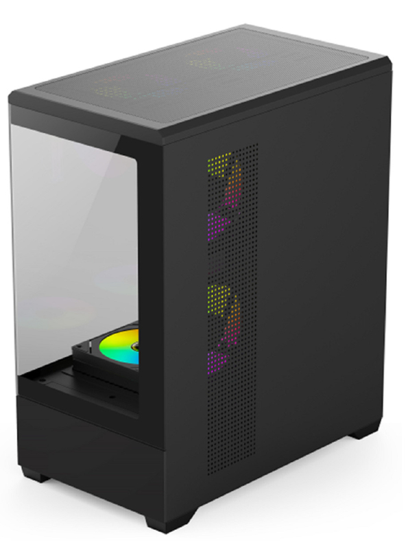 E-ATX/ATX/M-ATX 11 팬 슬롯 컴퓨터 케이스 듀얼 모드 드라이브 베이, 0.6mm SPCC 스틸 + ABS 패널