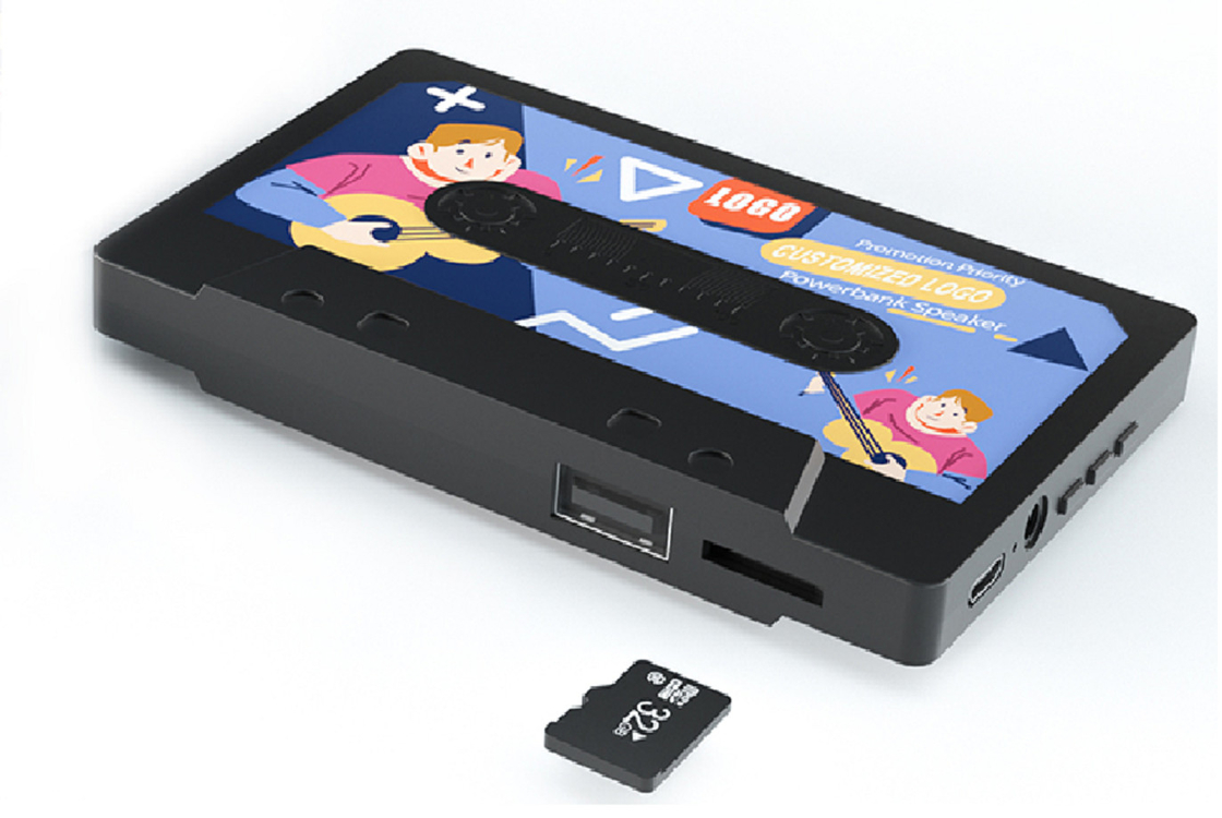 블루투스 5.0 TF 카드 FM 라디오 지원 32GB 메모리 카드 19mm 풀 주파수 스피커 미니멀리즘 비즈니스 스타일
