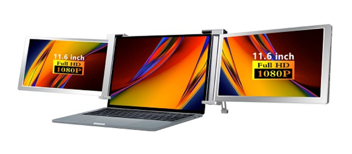 3 화면 생산성 엔터테인먼트 FHD 컴퓨터 모니터 25.3mm 얇은 디스플레이로 풀 HD IPS 1920 × 1080 HDR 지원