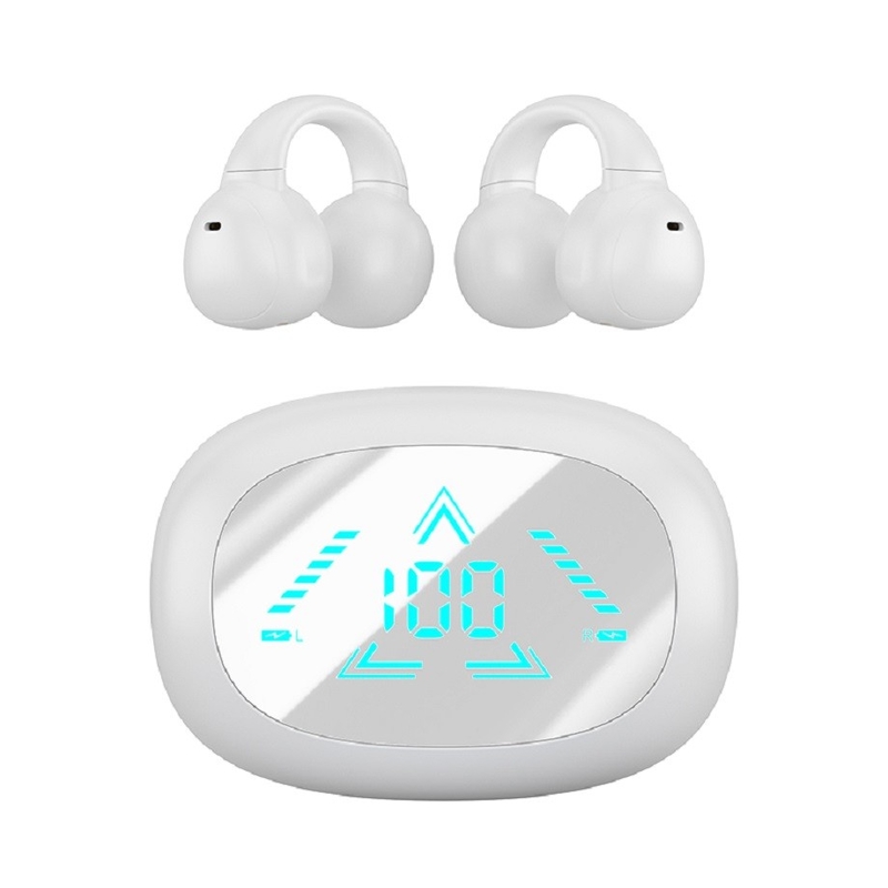 TWS 완전 오픈 무선 F13 LED 디스플레이 블루투스 5.3 AAC/SBC 디코딩 40mAh 헤드폰 + 400mAh 케이스