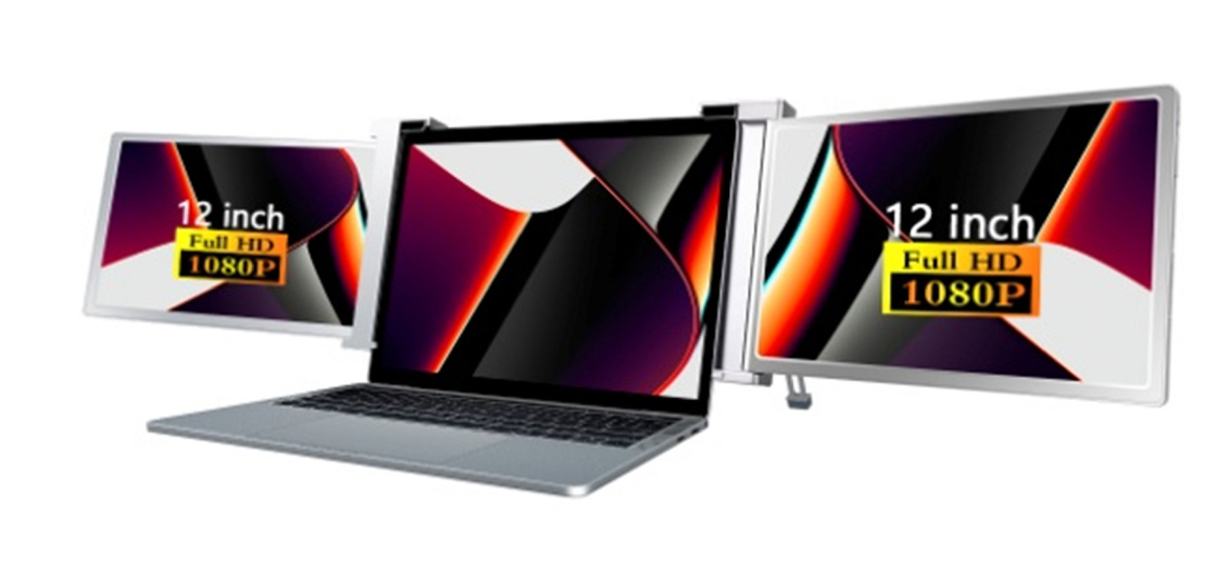 2 X 12 인치 FHD IPS 화면 1920 X 1080 16 / 9 초등 디자인 화면 당 1.1kg 25.3mm 두께 HDR 지원 12 OSD 언어