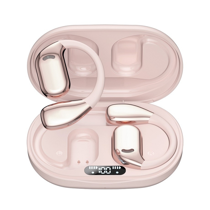 블루투스 5.4 TWS 이어폰, 티타늄 복합 디아프라그램 스피커, 300mAh 충전 케이스와 함께 6H 플레이 타임, 디지털 배터리 디스플레이.