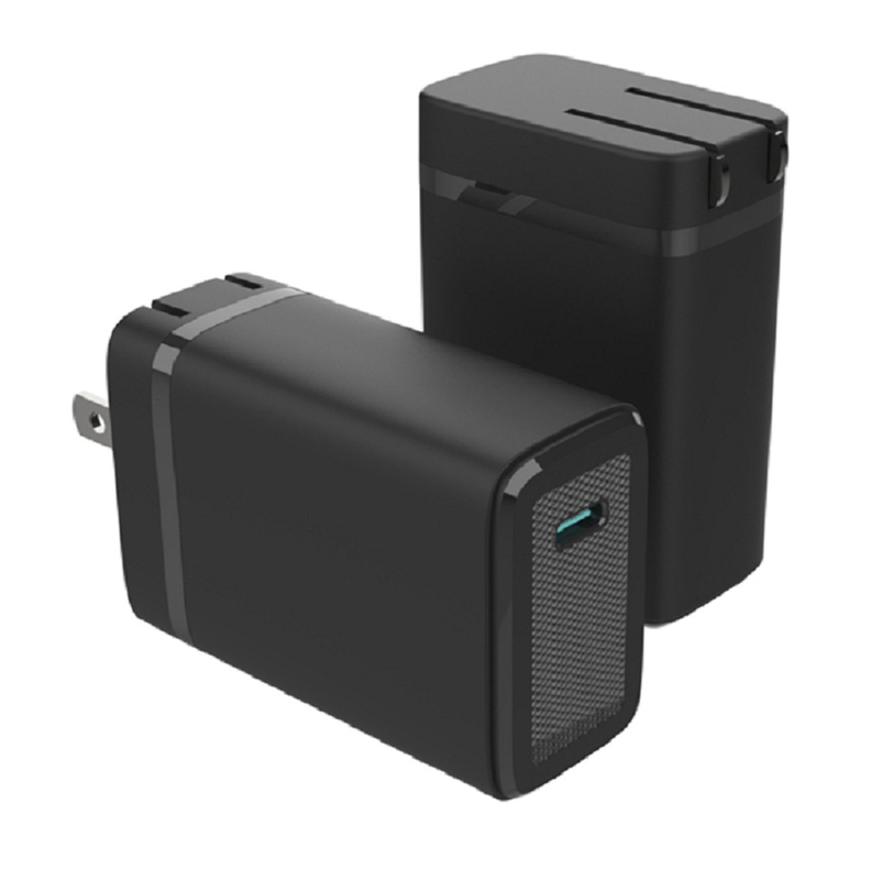 급속한 휴대전화 충전 GaN 기술 45W PD 급속 충전 110-240V 광전압 USB-C 포트