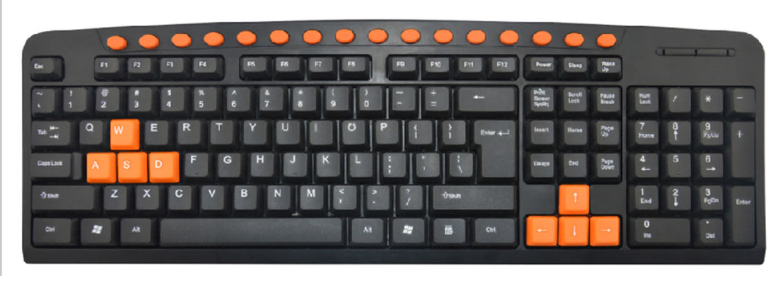 유선 멀티미디어 키보드 방수 플러그 앤 플레이 USB 커넥티비티 16 커스터마이징 가능한 단축키 가벼운 빌드