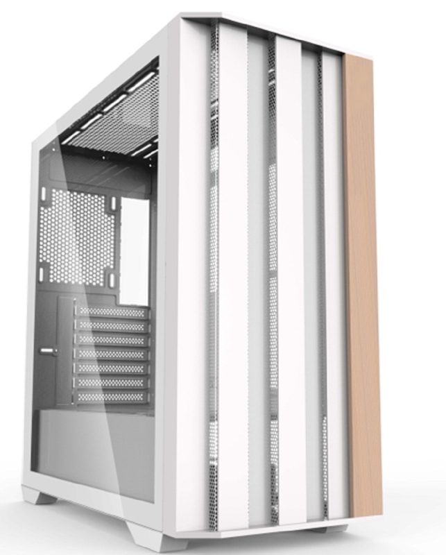 EATX 풀타워 게이밍 케이스 SPCC+ABS+우드 구조 전면 듀얼 USB 1.0+USB 3.0+Type-C 옵션 트리플 수냉 지원