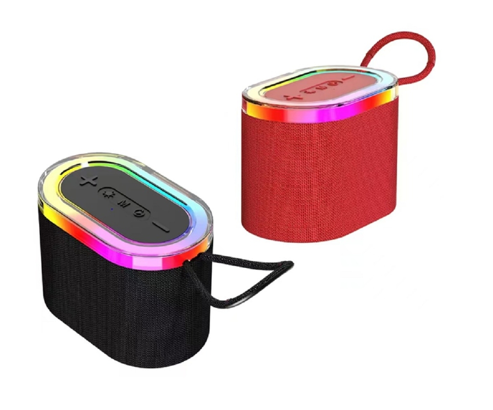 800mAh 배터리, AUX, TF 카드 및 USB 재생 지원, 내장 RGB 조명 포함 휴대용 블루투스 5.3 스피커