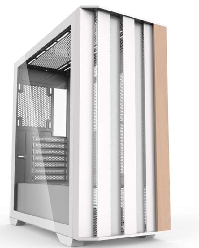 게임 케이스 SPCC+ABS+Wood Structure 전면 듀얼 USB 1.0+USB 3.0+Type-C 세 배 물 냉각