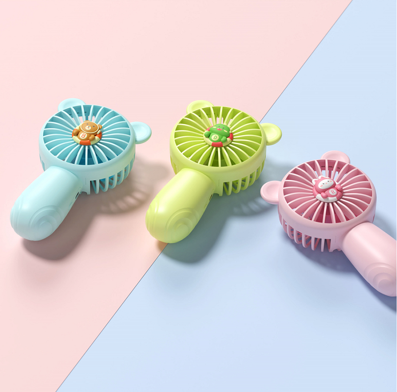 미니 USB 휴대용 팬 500mAh 배터리 ABS+PP 안전 재료 휴대용 사무실 팬 충전 케이블