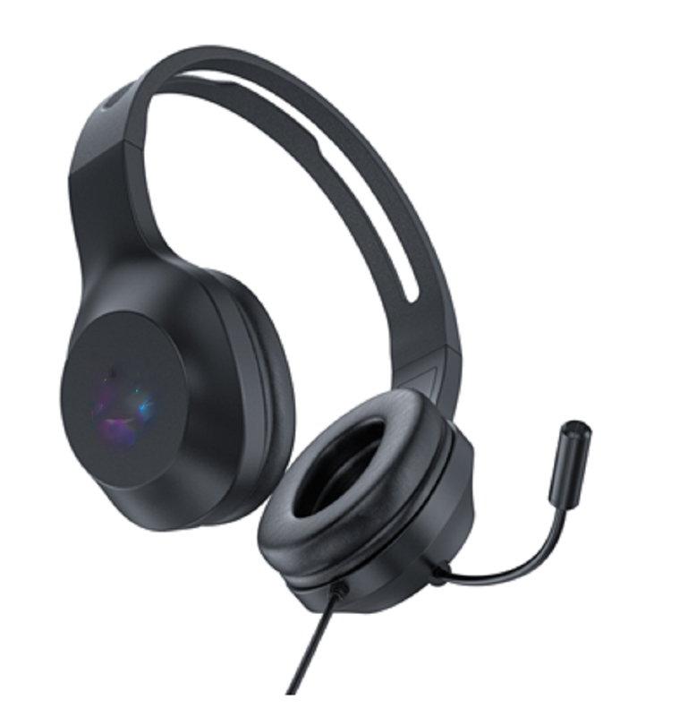 ETEK 게임 유선 헤드폰 50mm 드라이버 20Hz-20kHz 응답 전방향 마이크 2.0M 케이블