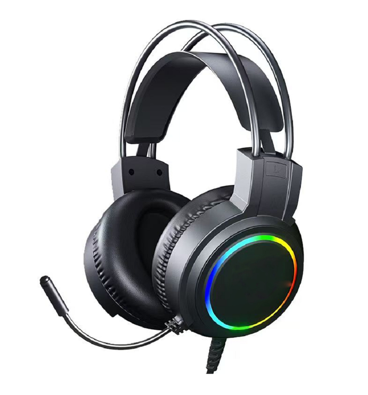 ETEK 게임 유선 헤드폰 50mm 드라이버 20Hz-20kHz 응답 전방향 마이크 2.0M 케이블