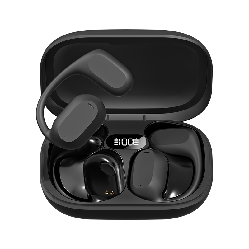 ETEK Ear-Hook TWS 이어폰 블루투스 5.3 A2DP/AVRCP/HFP 50mAh 이어폰 셀 + 300mAh 케이스 보호판