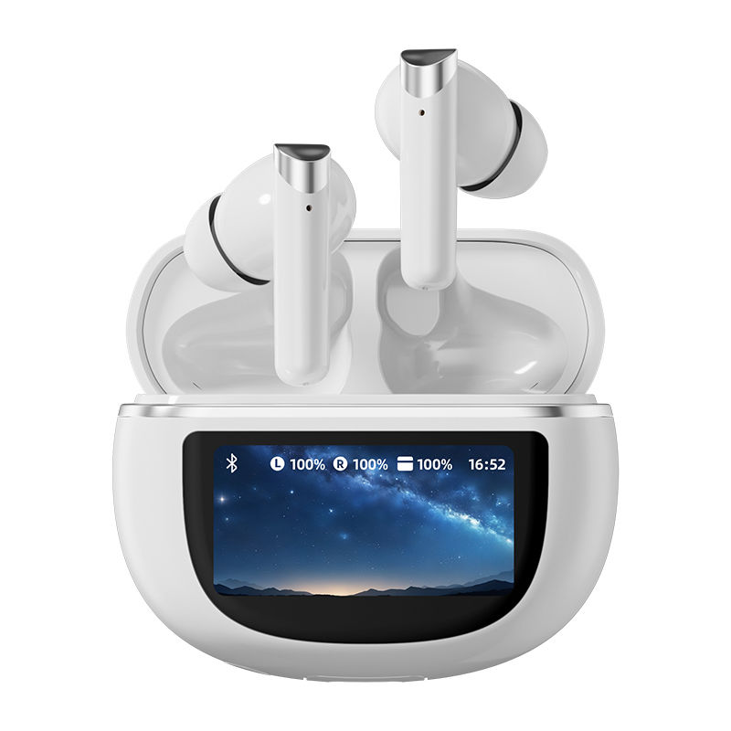 무선 이어폰 블루투스 5.4 터치 컨트롤 ANC 이어폰 500mAh 고속 충전 TWS 블랙 화이트 복합