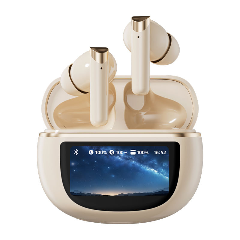 무선 이어폰 블루투스 5.4 터치 컨트롤 ANC 이어폰 500mAh 고속 충전 TWS 블랙 화이트 복합