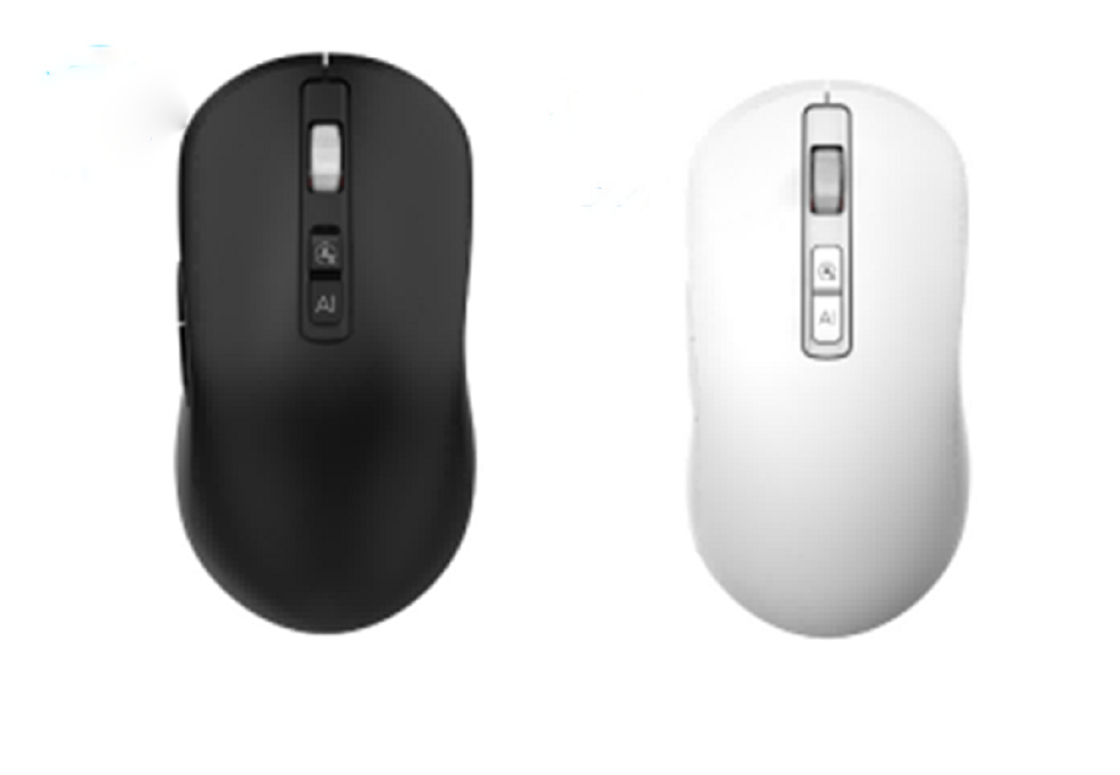 2.4G+블루투스 AI 마우스, 7 버튼, 1200-2400DPI 조절, 3.7V/400mA 배터리
