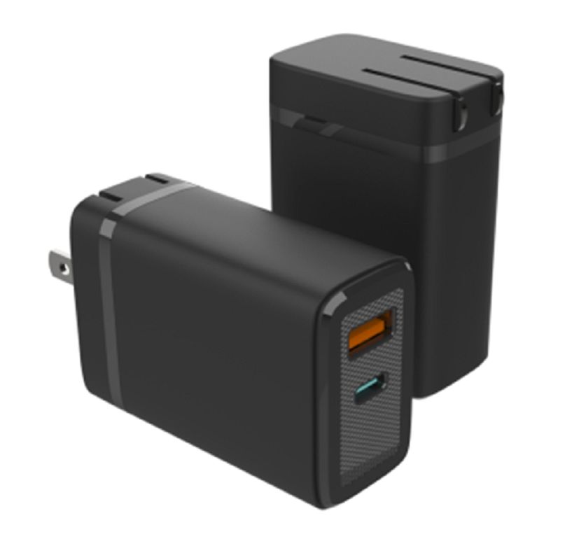 ETEK GaN 기술은 1 USB-C + 1 USB-A 포트에서 효율적인 고속 전화 충전기 지능형 전력 할당을 가능하게 합니다.